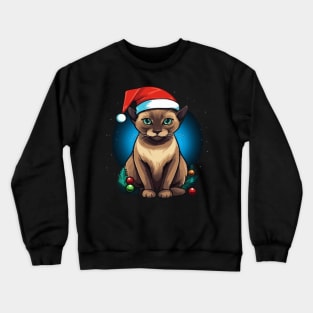 Tonkinese Cat Christmas Crewneck Sweatshirt